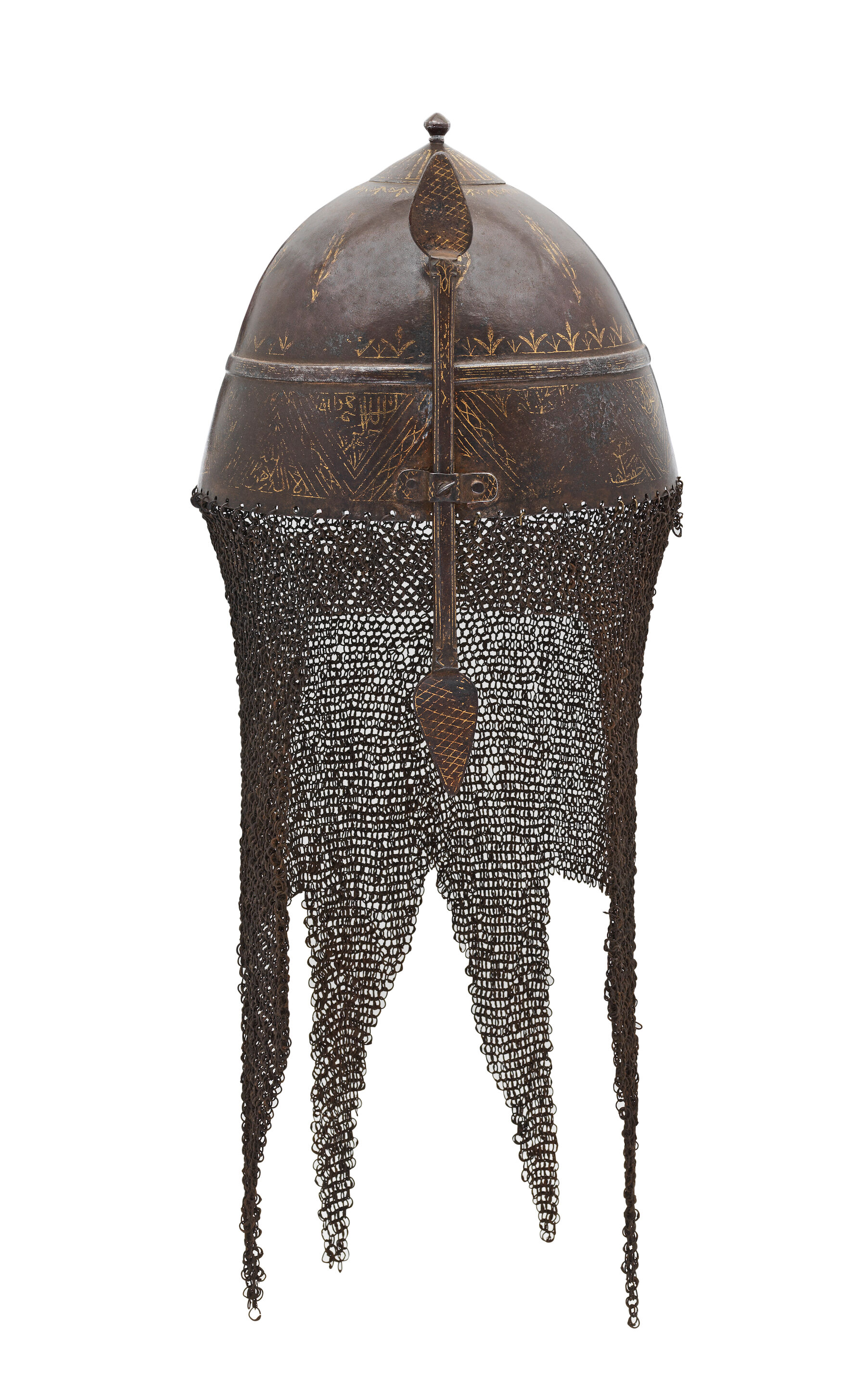 Bonhams : A gold damascened steel helmet Ottoman Empire, 19th Century