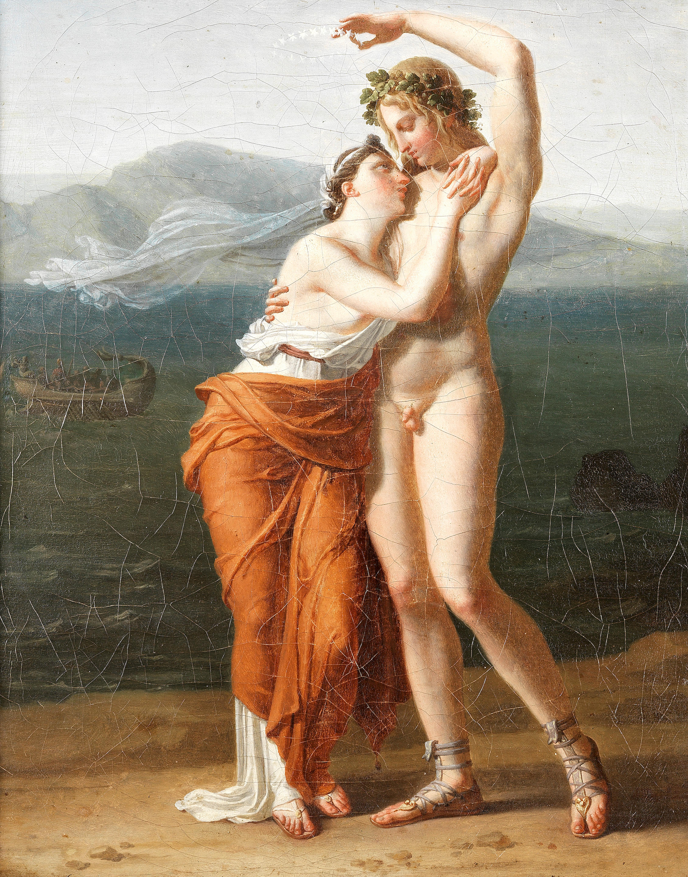 Bacchus and <b>Ariadne</b> oil on canvas 36.4 x 28.4cm (14 5/16 x 11 3/16in). 