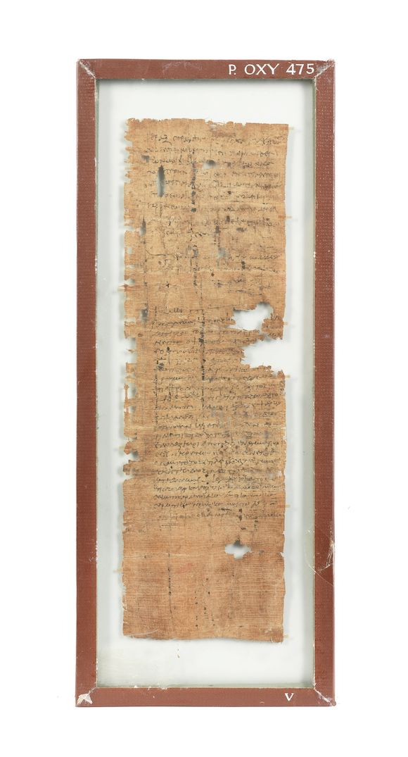 Bonhams : Two Egyptian fragmentary papyri from Oxyrhynchus 2