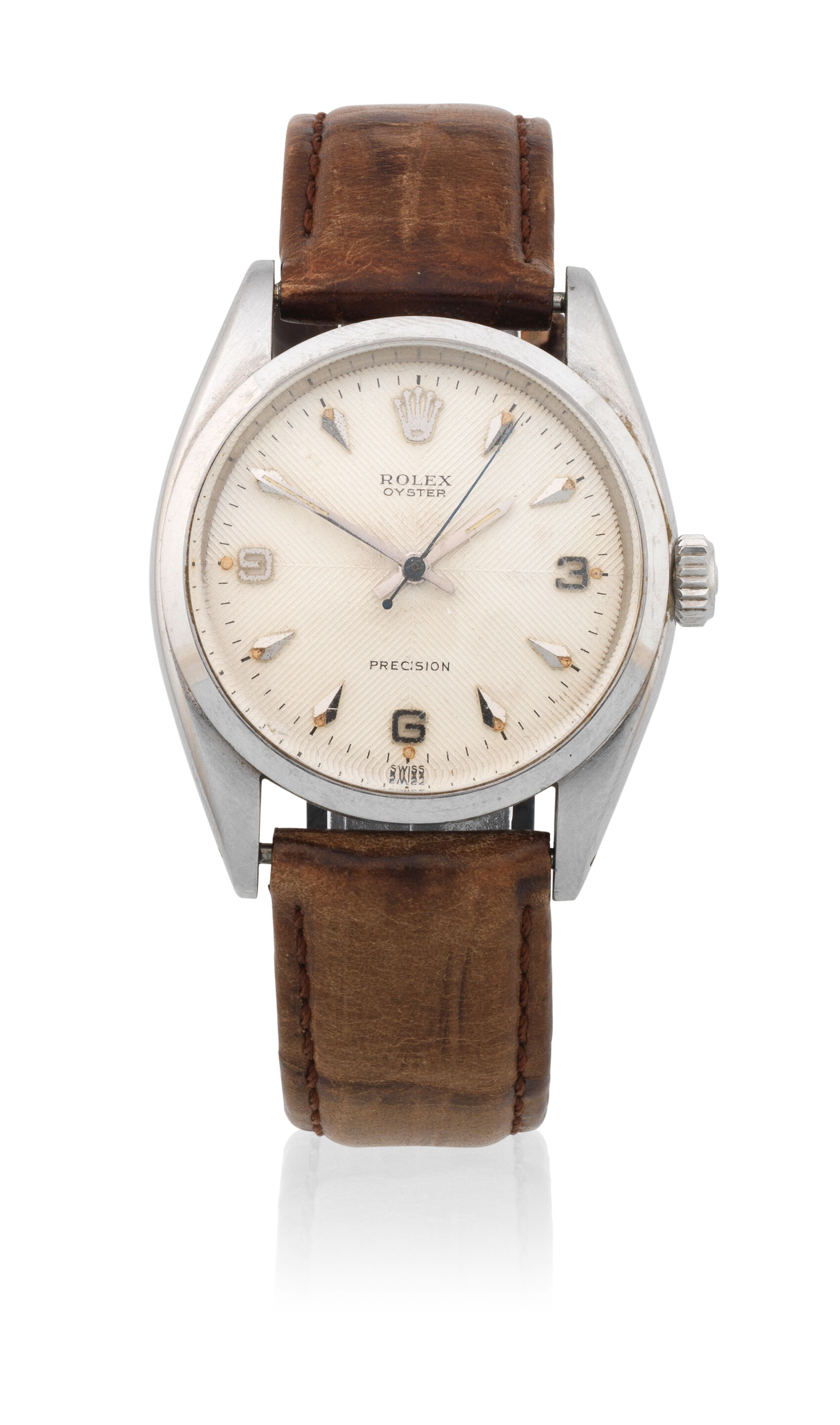 Rolex. A stainless steel manual wind wristwatch Oyster Precision, Ref: 6422, Circa 1956