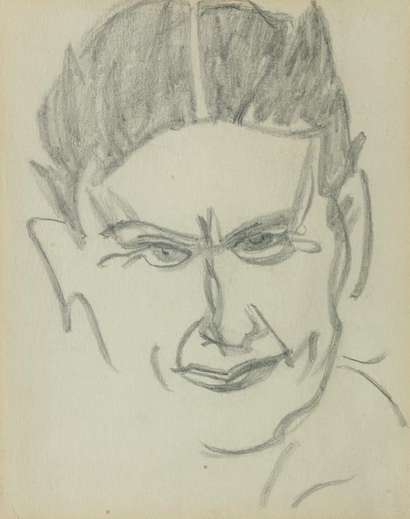 Bonhams : John Duncan Fergusson RBA (British, 1874-1961) Self portrait ...