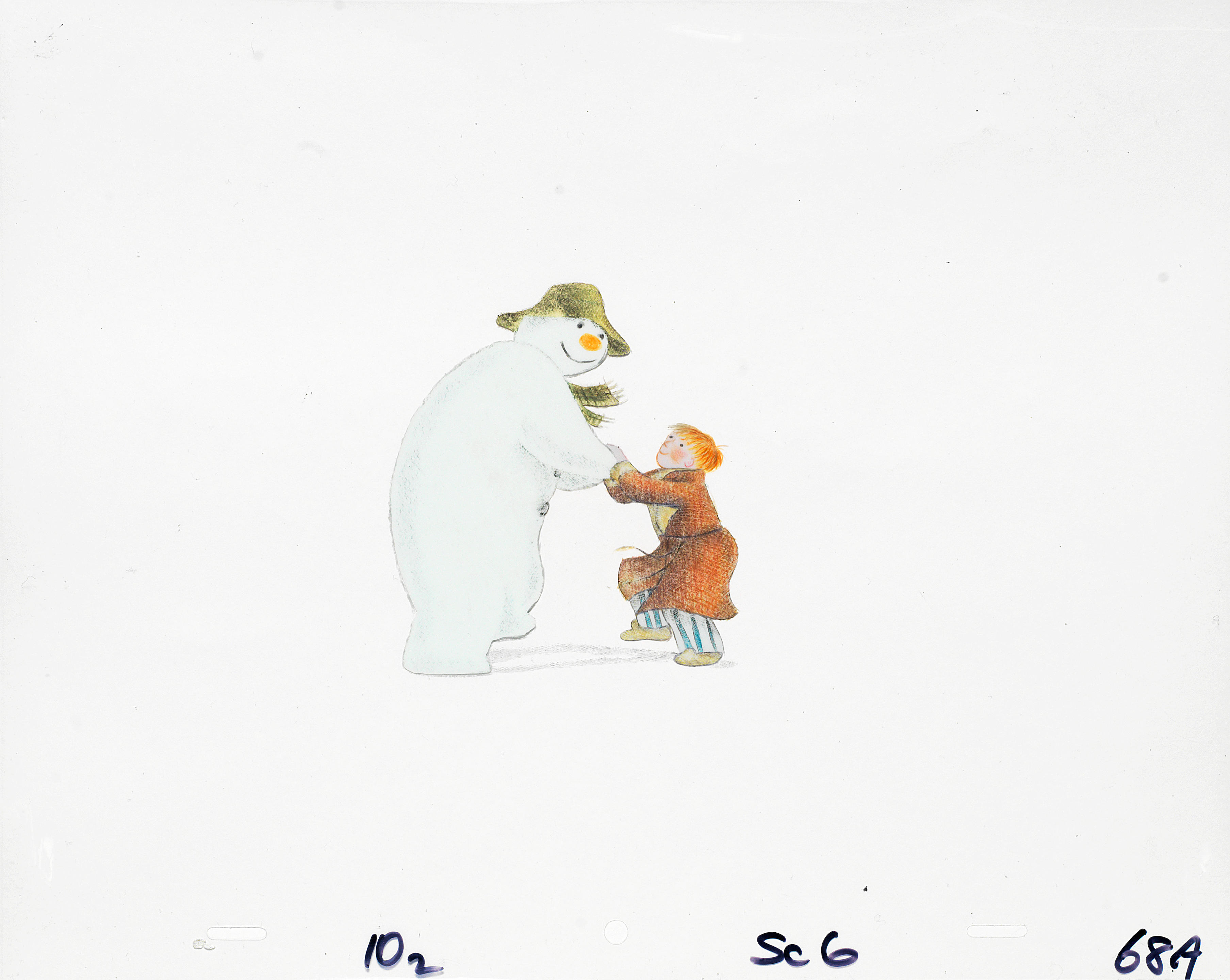 Bonhams The Snowman An Original Animation Cel Of The Snowman Dancing