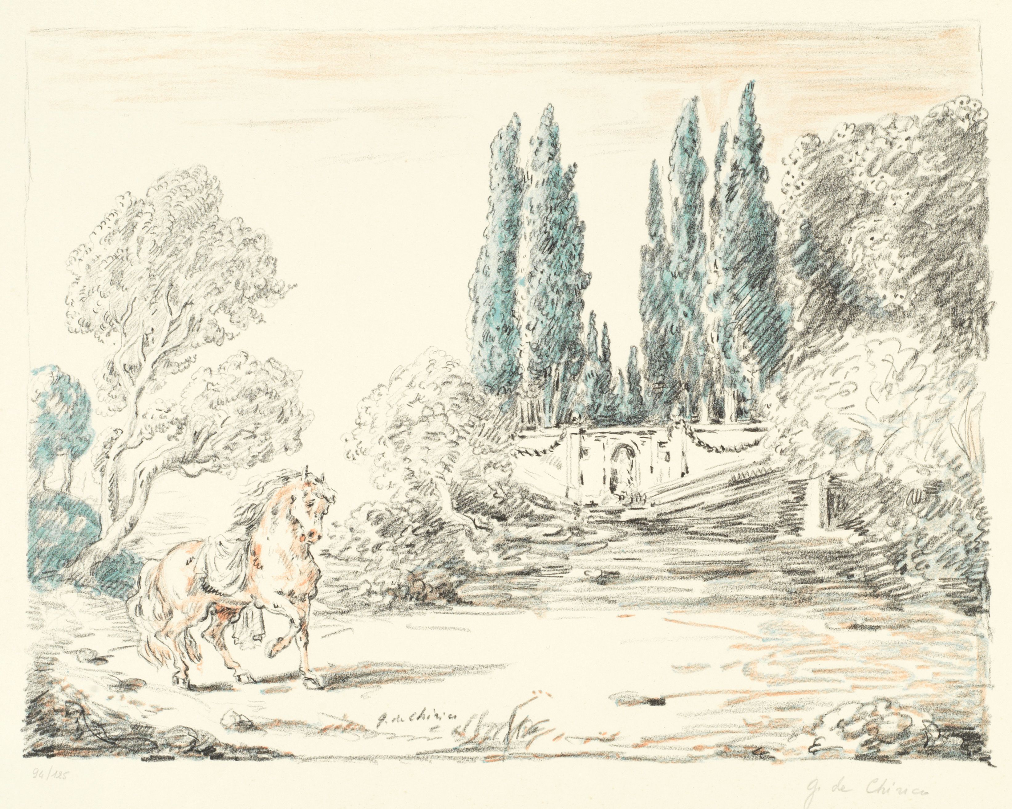 Cavallo a Villa Falconieri