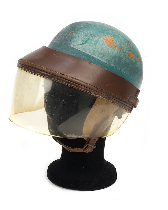 Bonhams A Herbert Johnson racing helmet formerly the property of G L