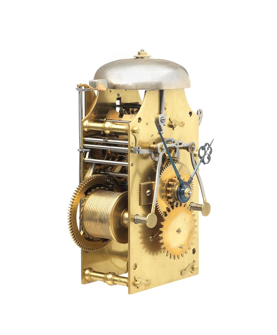 Bonhams A rare architectural period ebony veneered longcase clock