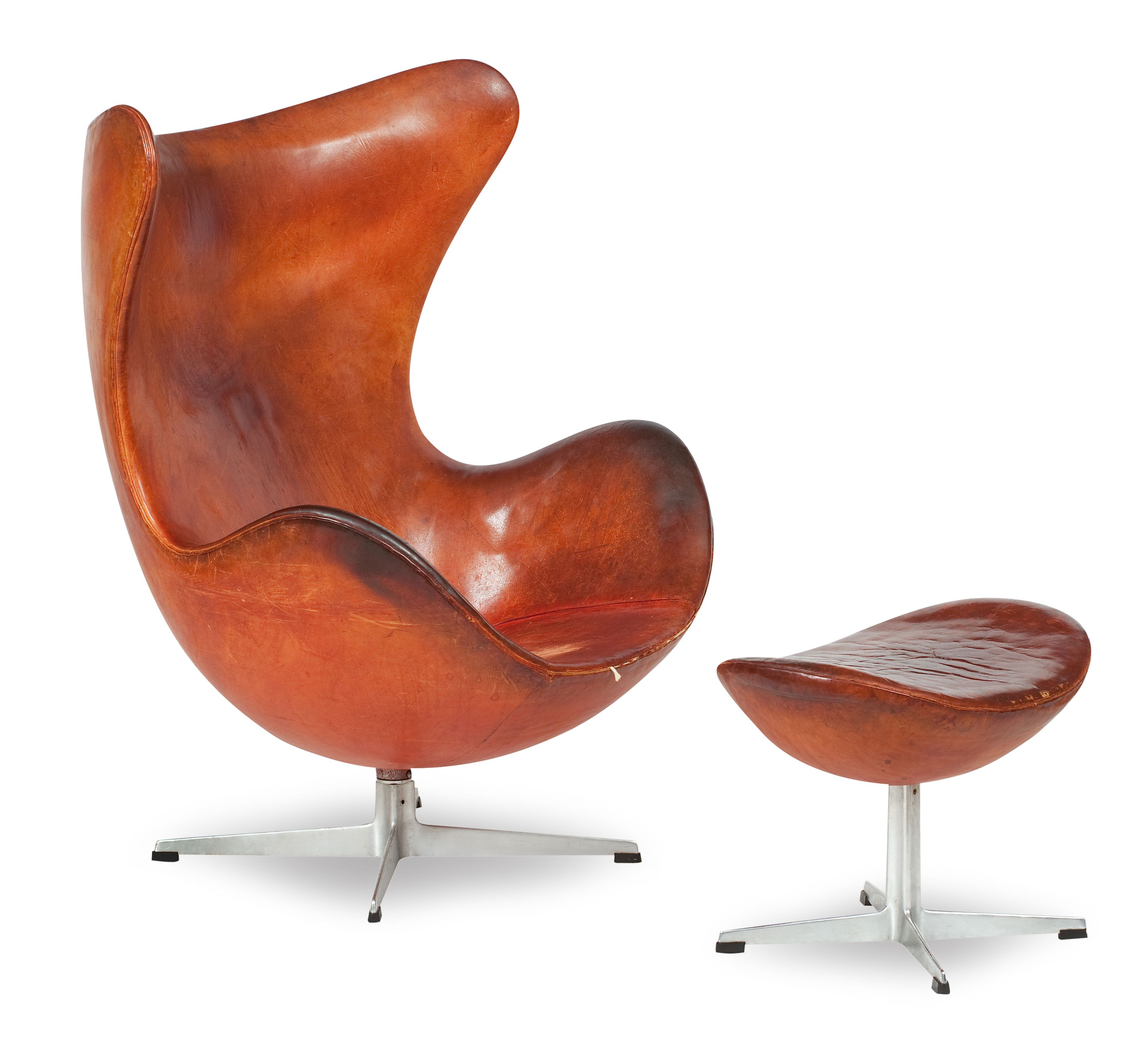Bonhams Arne Jacobsen (Danish, 19021971) An Egg chair and stool