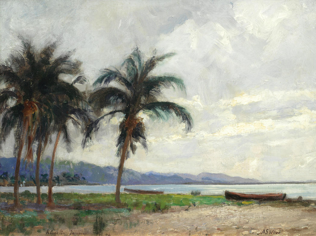 Albert Salisbury Wood (British, fl.1896-1928) 'Kingston, Jamaica'