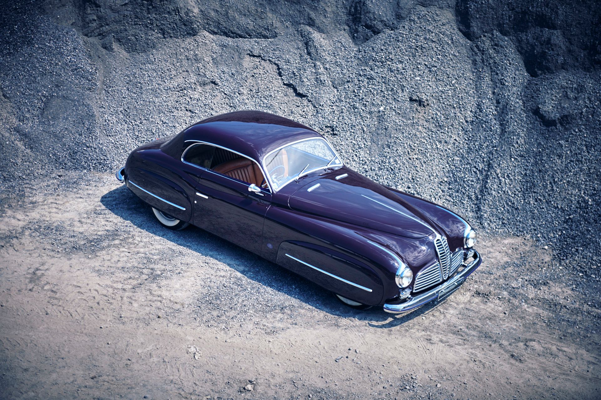 Delahaye 135 Pininfarina Coupé 1947 silber Matrix Scale Models 1:43