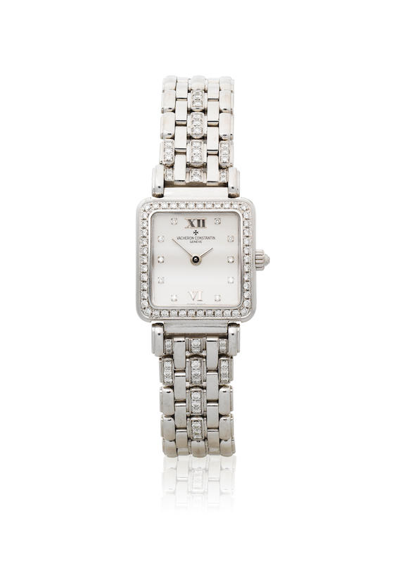 Bonhams : Vacheron & Constantin. A lady's 18K white gold and diamond ...