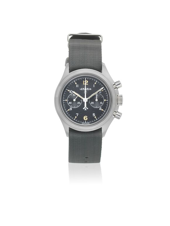 A stainless steel manual wind military Bonhams