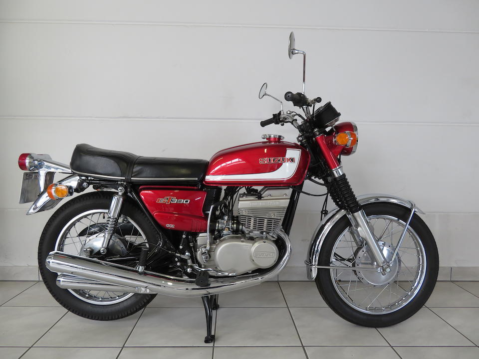 Bonhams : 1972 Suzuki GT380J Frame no. GT380-27103 Engine no. GT380-28030