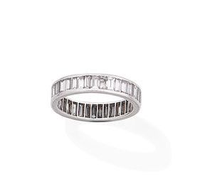A diamond eternity ring