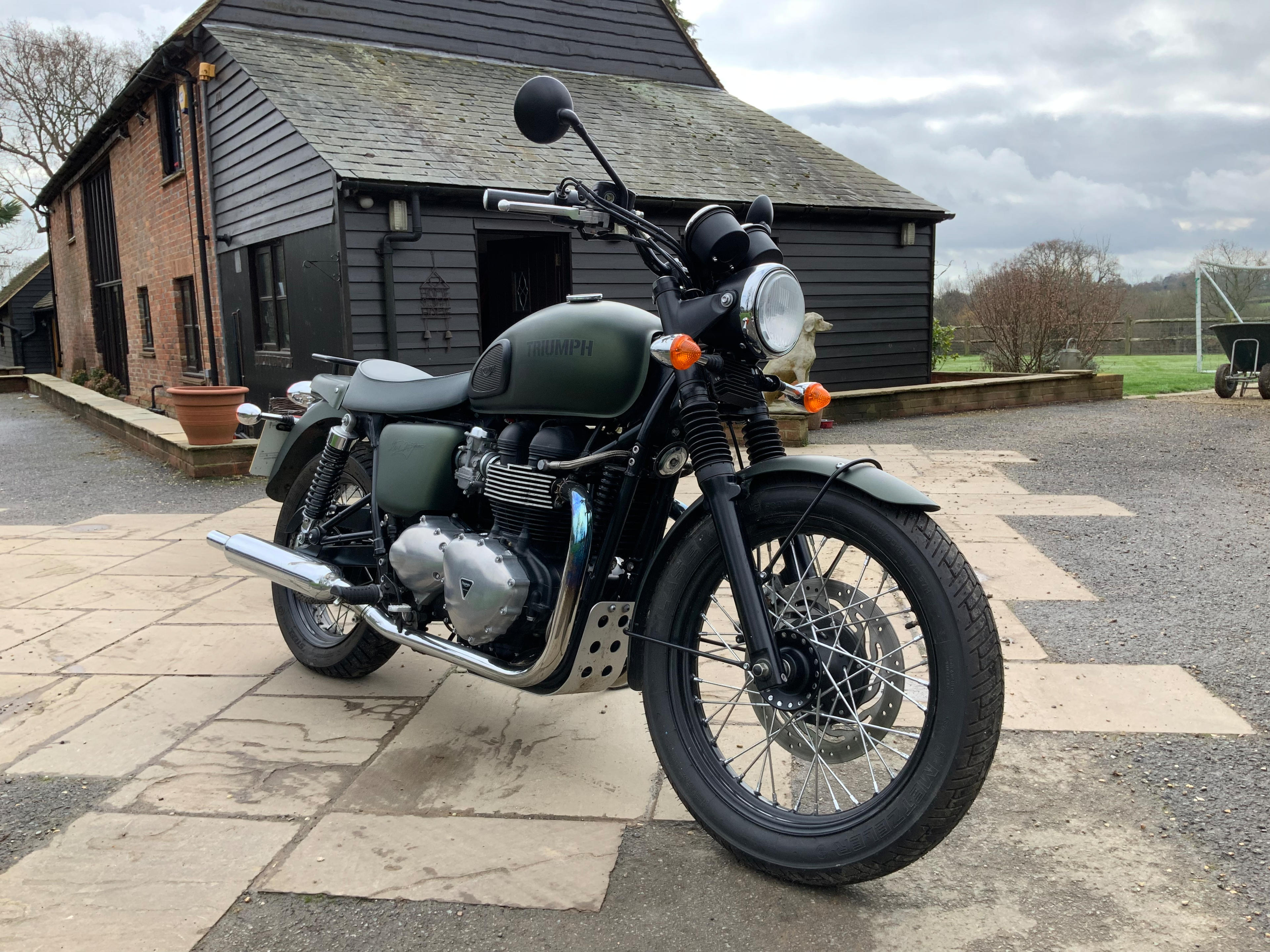 Steve McQueen Edition Triumph Motorcycle Ready for a Great Escape