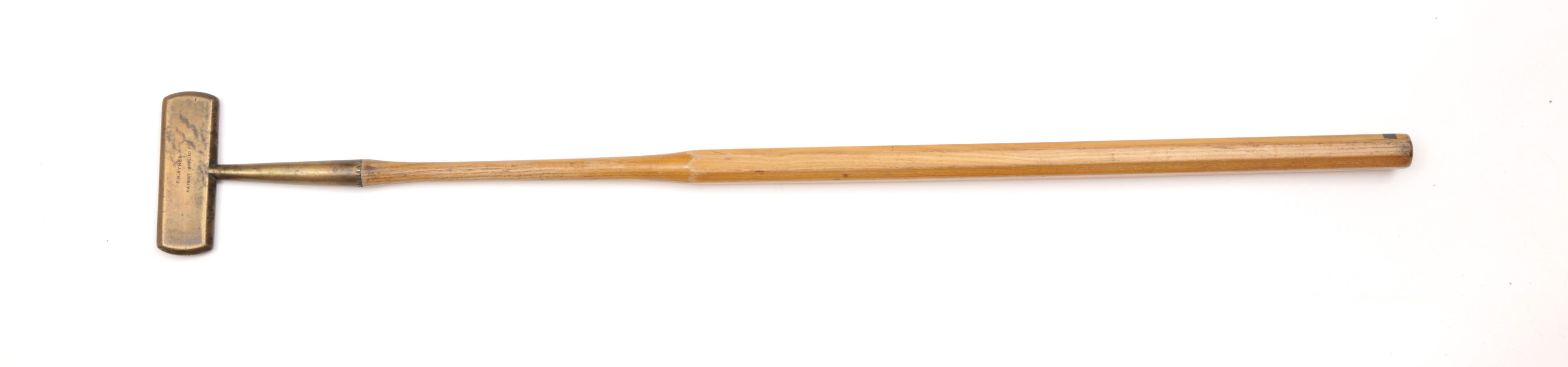 Bonhams G.H. HARRISON A PATENTED CROQUET STYLE PUTTER, CIRCA 1899