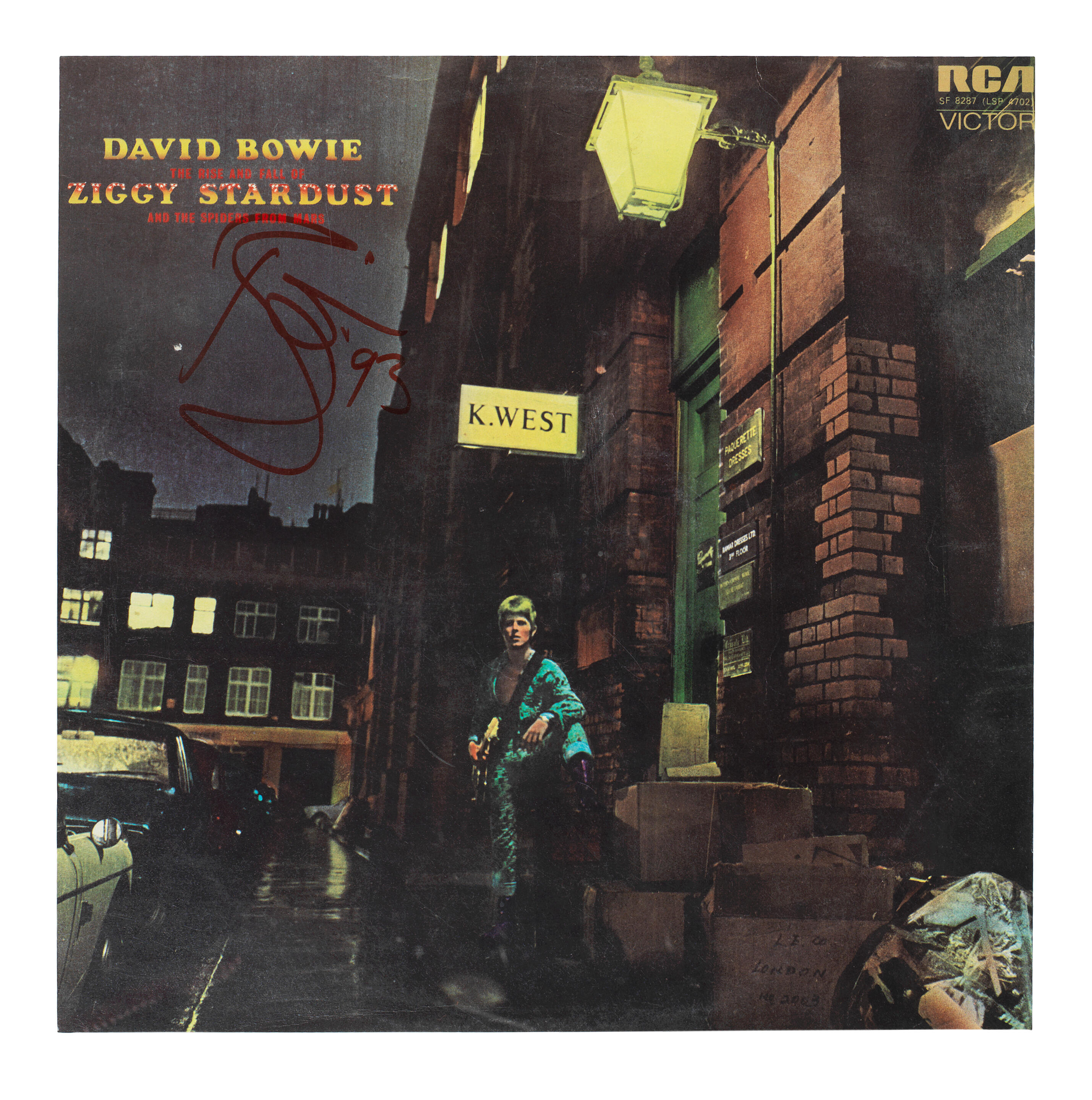 Bonhams David Bowie An Autographed Album Cover For The Rise And Fall Of Ziggy Stardust And The 9580