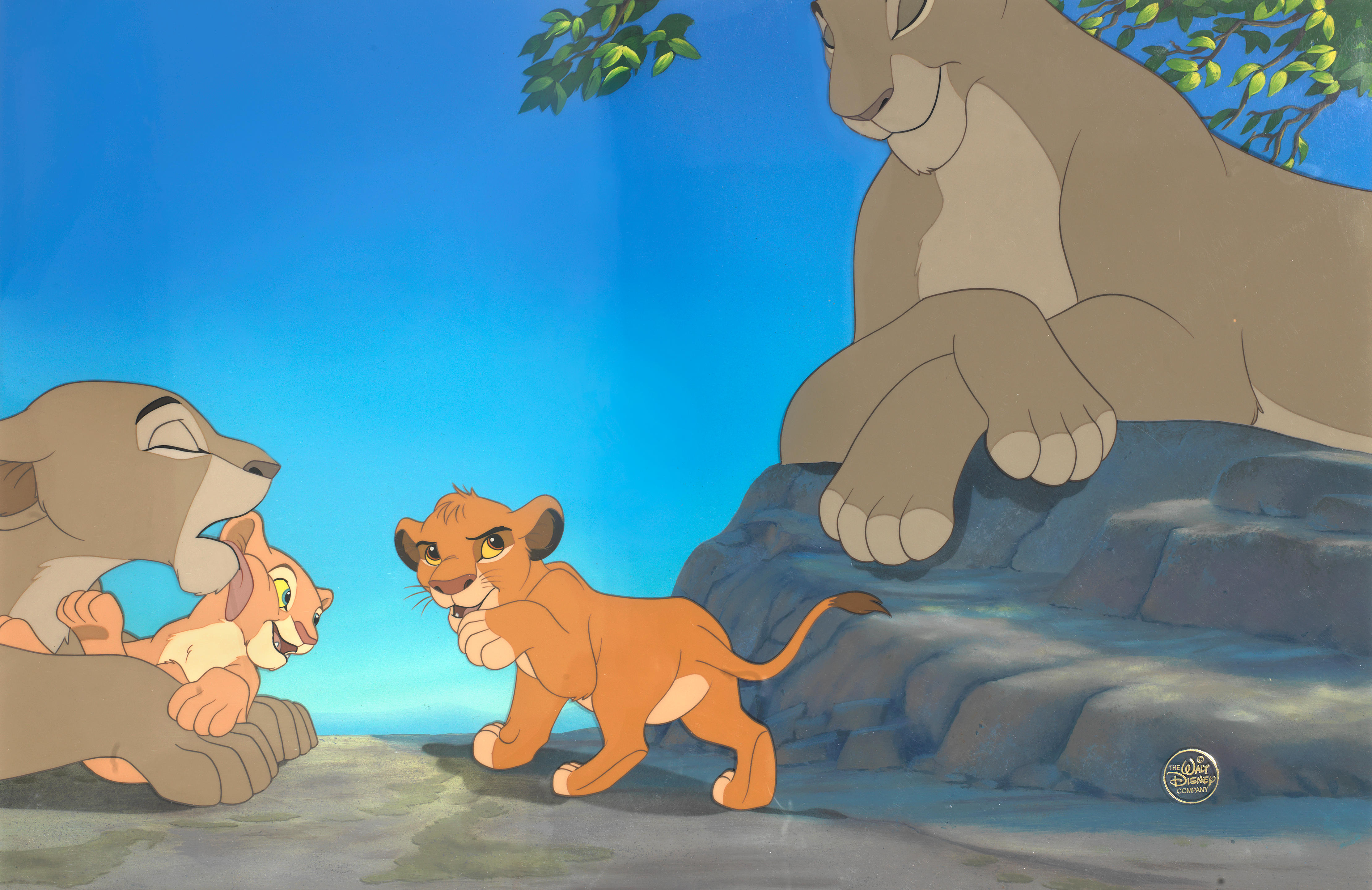 Bonhams The Lion King An Animation Cel Of Sarabi Simba Sarafina And Nala The Walt 