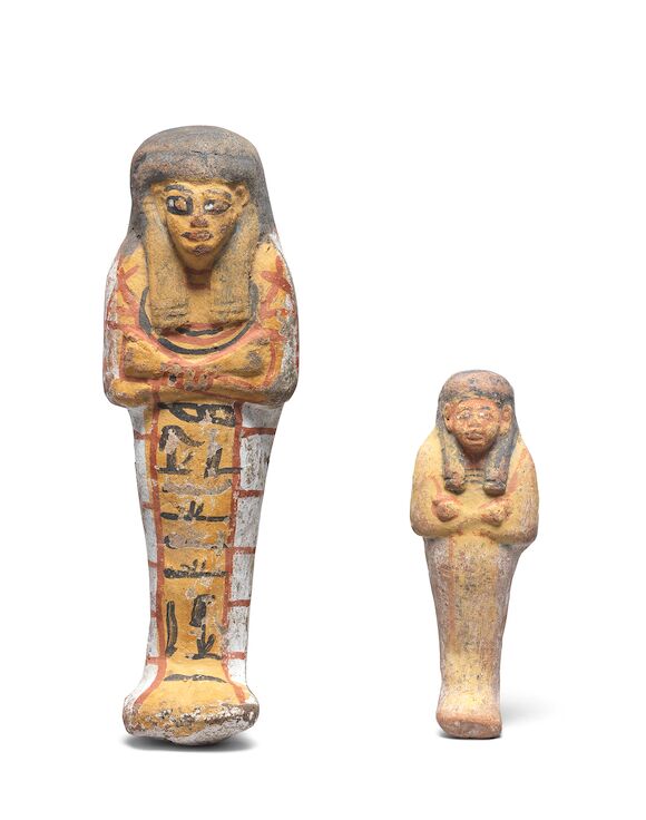 Bonhams : Two Egyptian terracotta shabtis 2