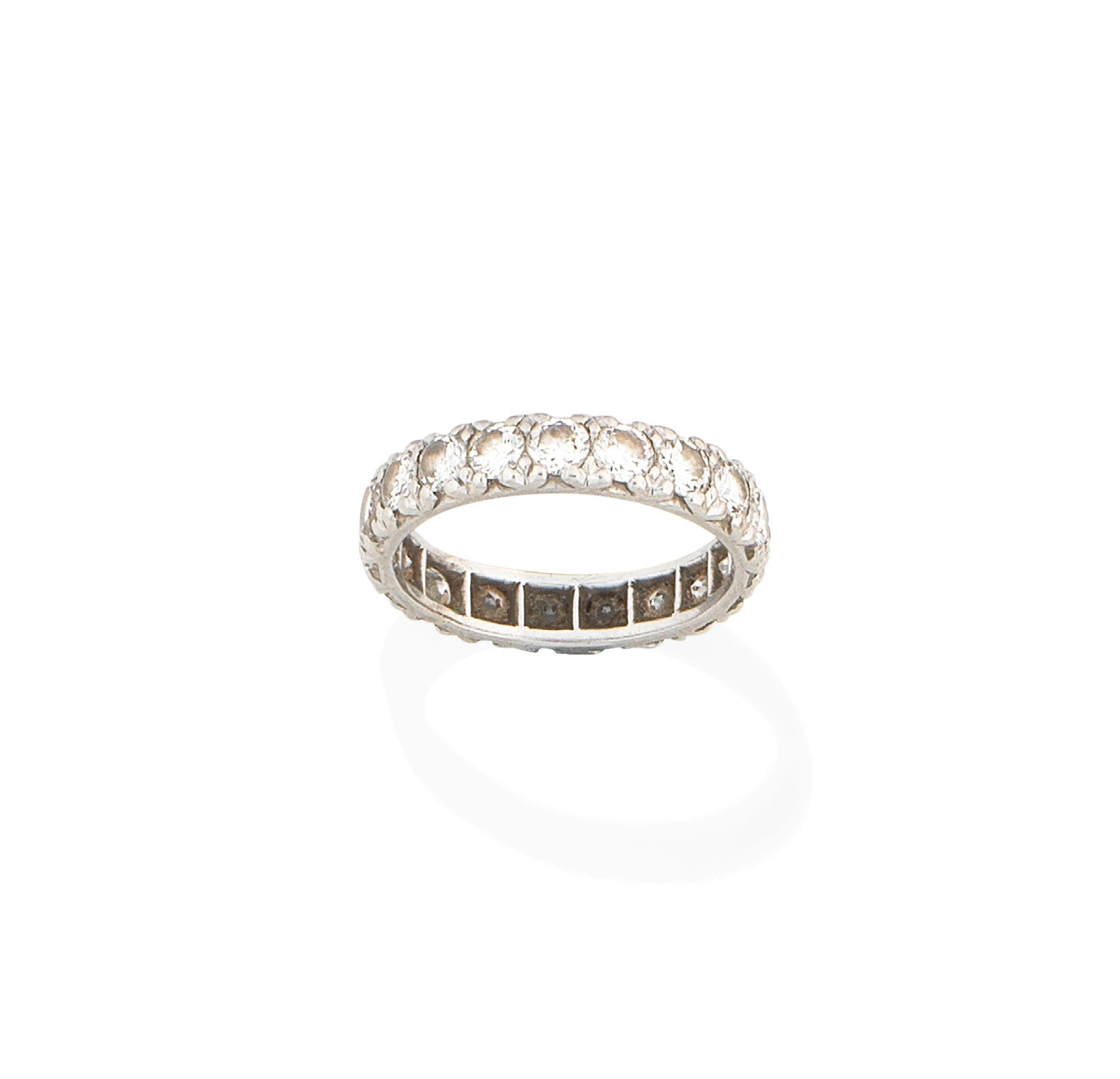 A diamond eternity ring
