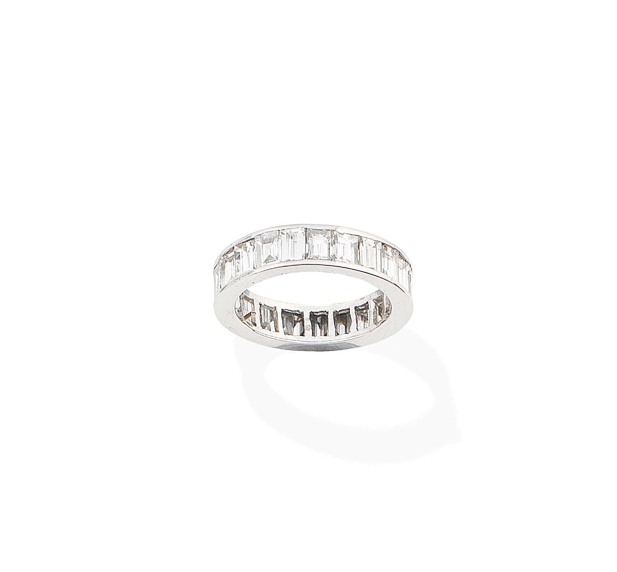 A diamond eternity ring