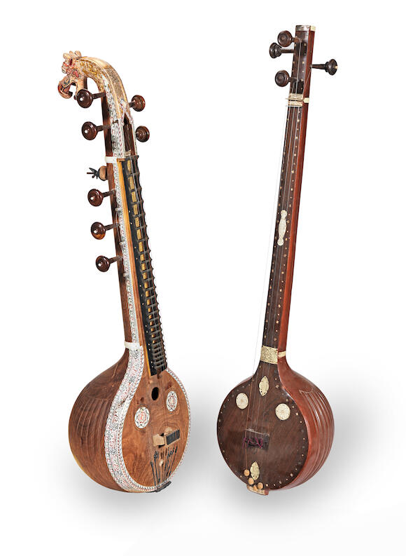 Bonhams Two Indian sitars (2)