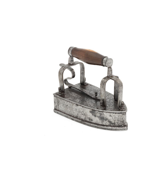 First Iron Box Bonhams : A wrought iron box iron, French, dated 1871