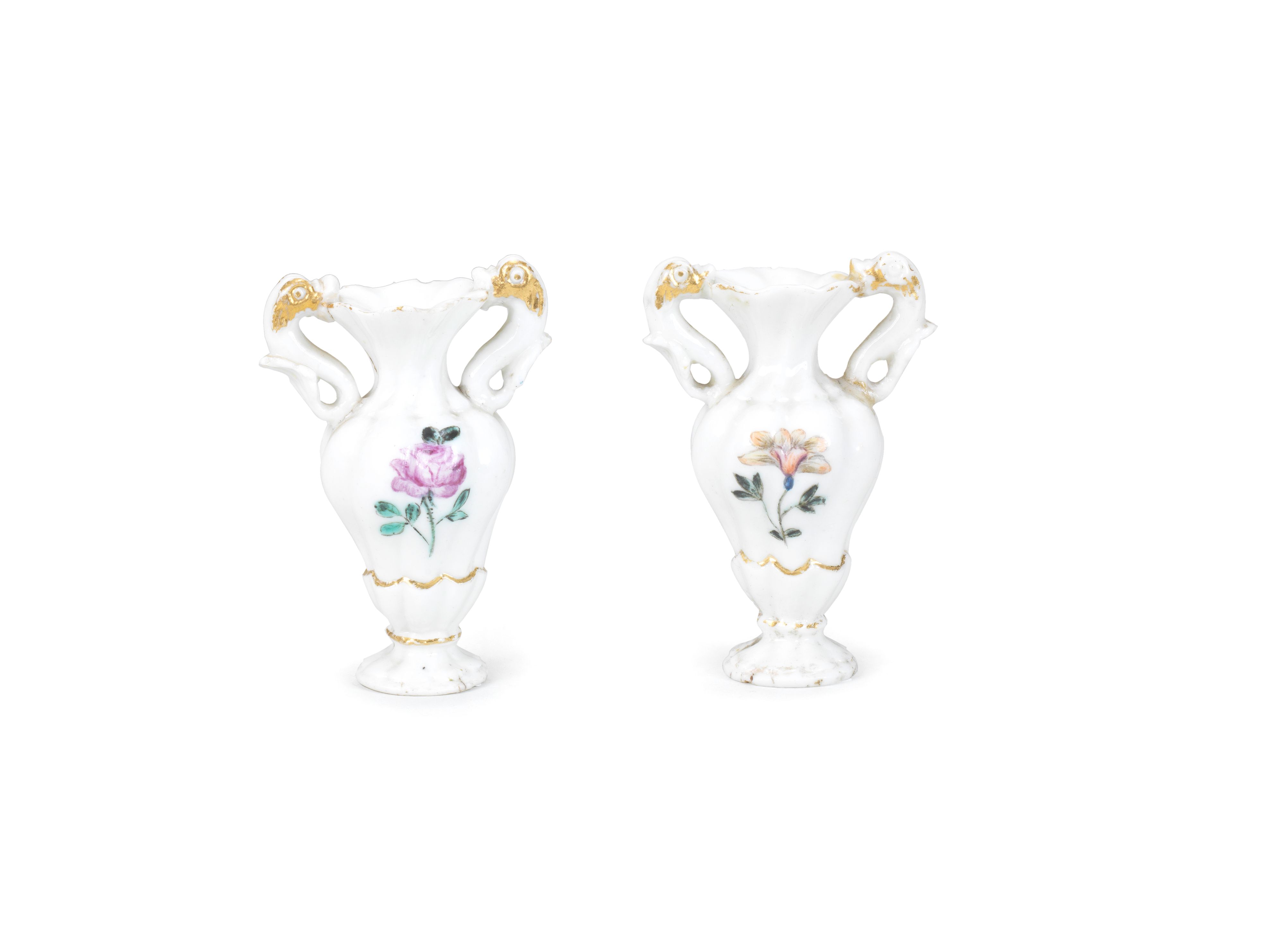 Two Capodimonte miniature vases auctions & price archive