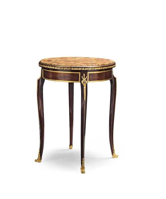 Bonhams : A French late 19th century mahogany and gilt metal mounted ...