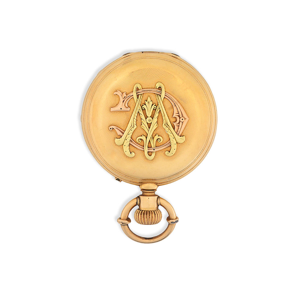 Bonhams Humbert Ramuz Chaux De Fonds An 18k Gold Keyless Wind Full Hunter Pocket Watch Circa 10