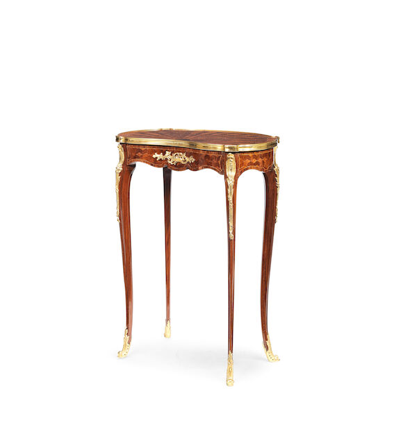Bonhams : A French late 19th century kingwood, parquetry and gilt metal ...