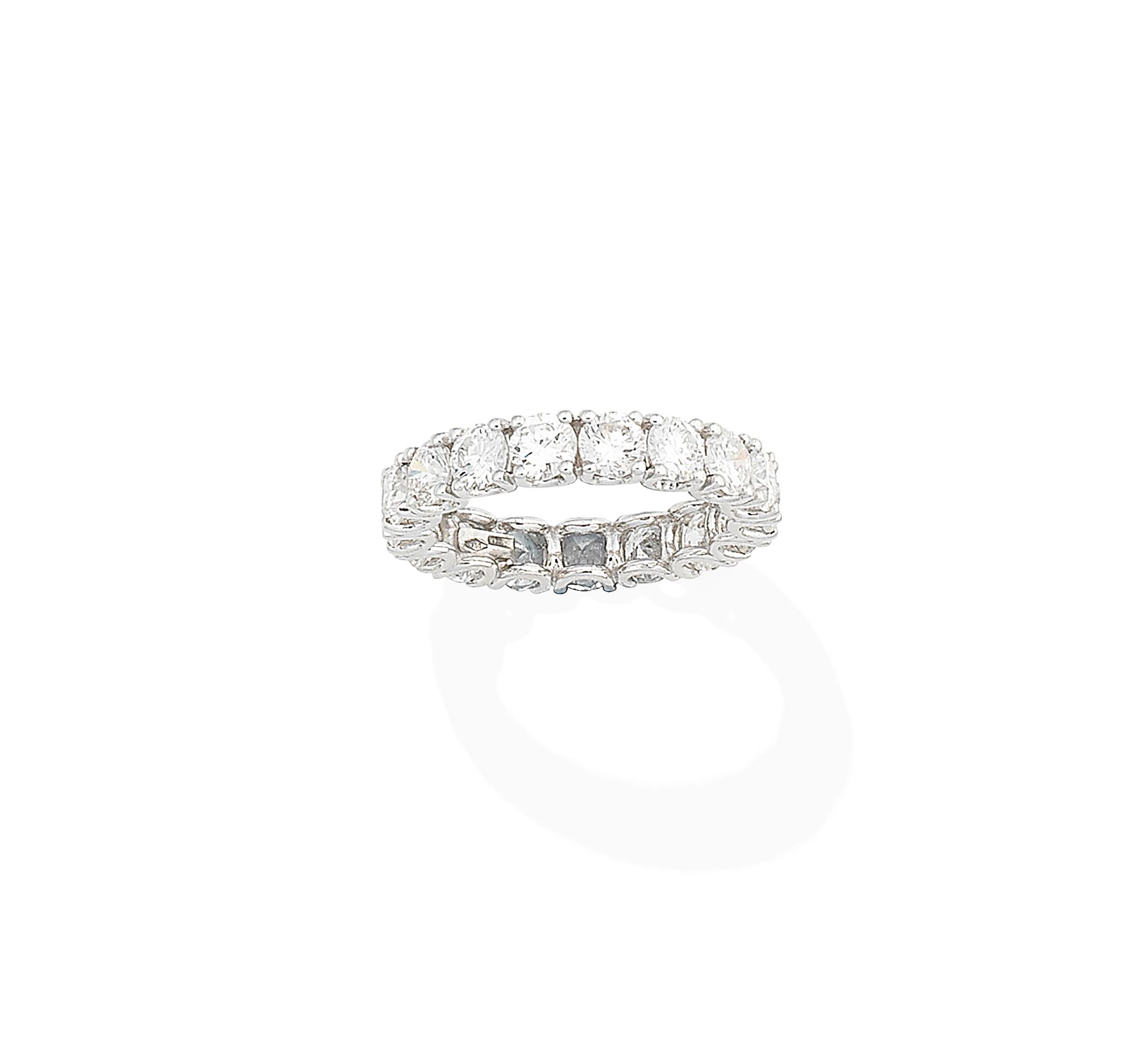 A diamond eternity ring