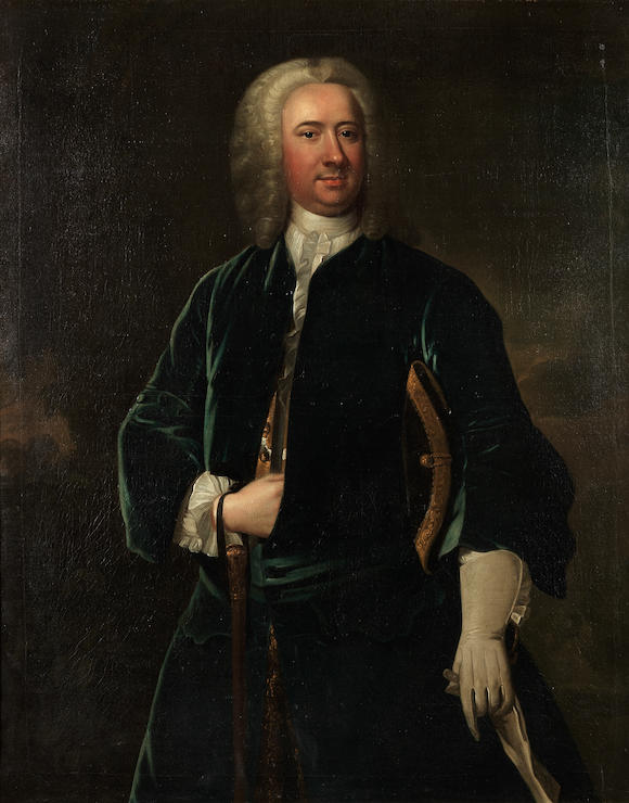 Bonhams : Circle of Thomas Hudson (Devon 1701-1779 Twickenham) Portrait ...