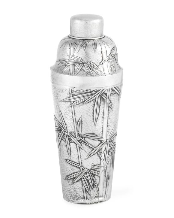 Bonhams A Japanese silver cocktail shaker stamped 'Asahi Shoten