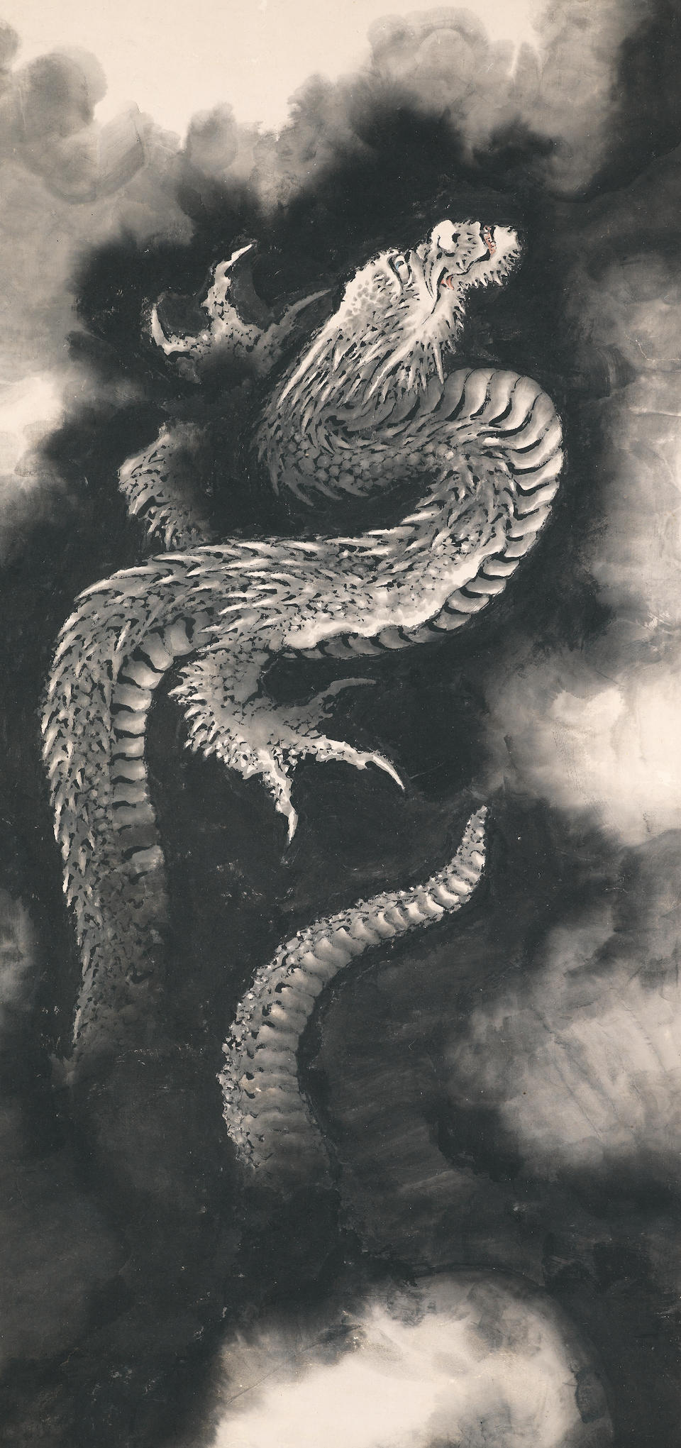 Bonhams : Katsushika Hokusai (1760–1849) Ascending Dragon Edo period ...