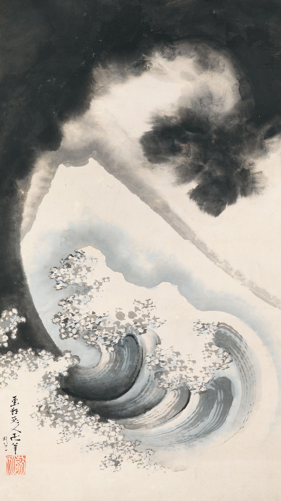 Bonhams Katsushika Hokusai 1760 1849 Ascending Dragon Edo Period 1615 1868 Dated 1840 3