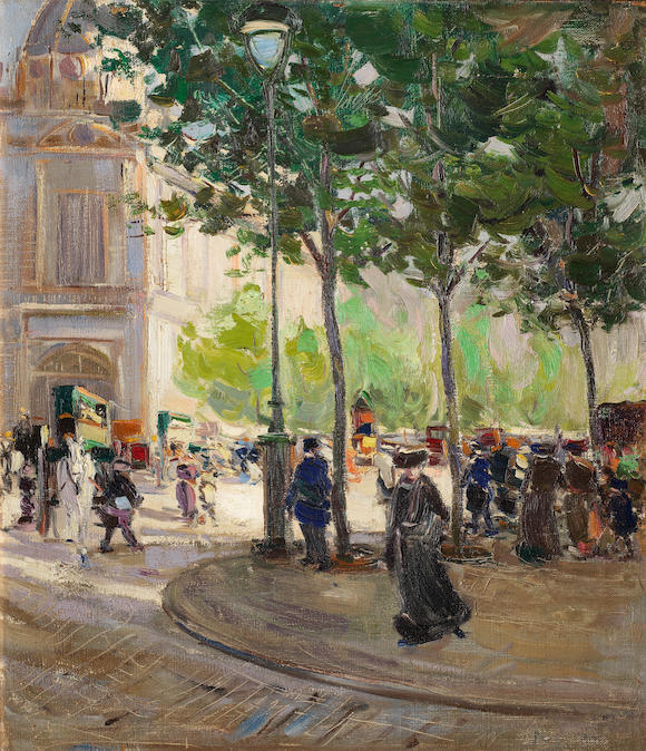 Bonhams : Georgi Alexandrovich Lapchine (russian, 1885-1950) Parisian Scene