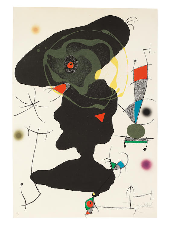 Bonhams Joan Miró 1893 1983 One Plate From Oda A Joan Miró