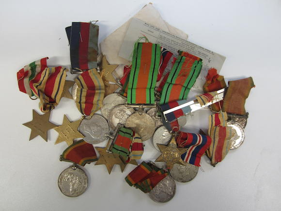 Bonhams : Second World War Stars and Medals to South African Recipients,
