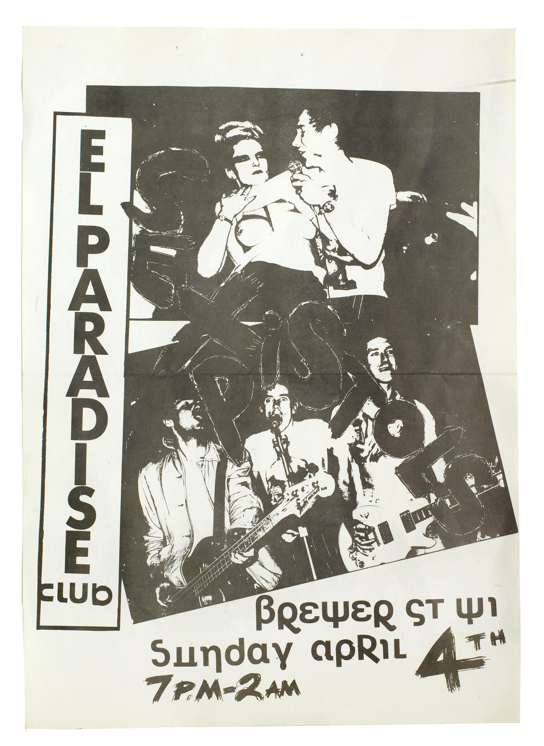 Bonhams Sex Pistols A Concert Flyer For El Paradise Club 1976