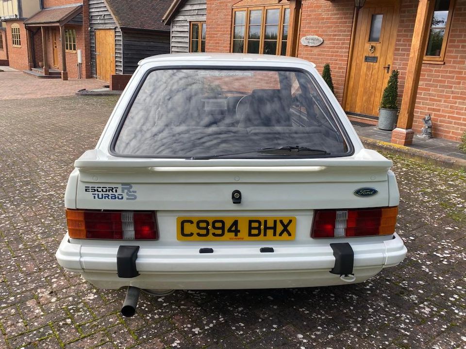 Bonhams The Bec Collection 1986 Ford Escort Rs Turbo Chassis No Wfobxxgcabfr