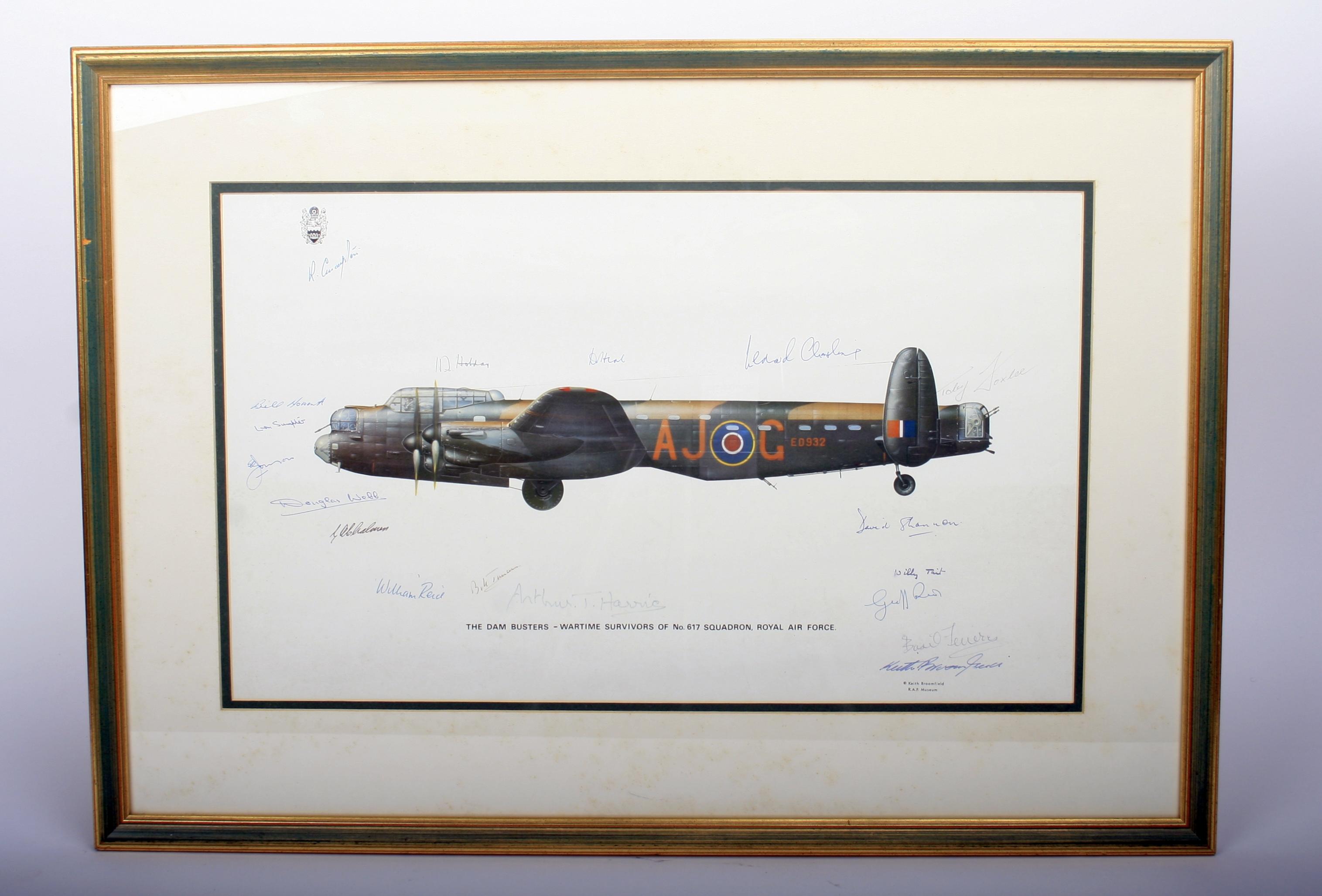 Bonhams Cars : A 'dam Busters Of 617 Squadron' Commemorative Print 