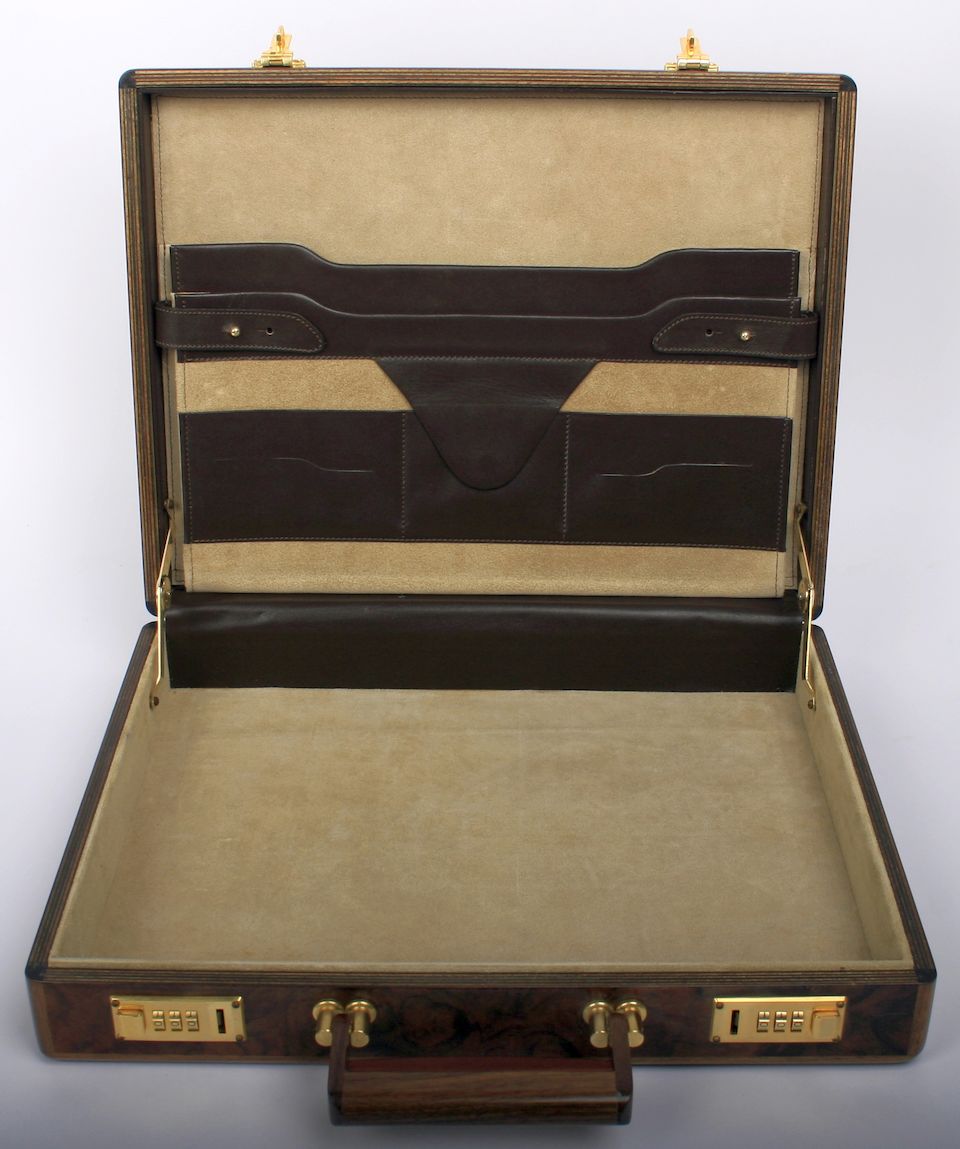 Bonhams A 'RollsRoyce' wooden briefcase, ((2))