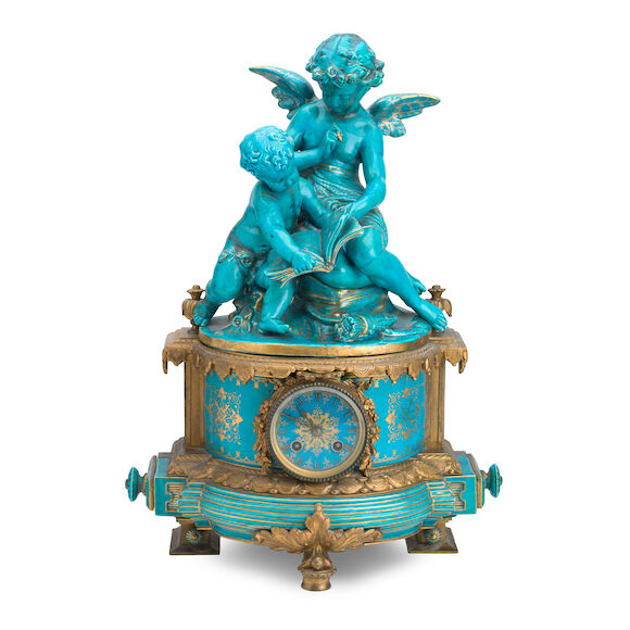 Bonhams : A late 19th century French ceramic and gilt metal mounted ...