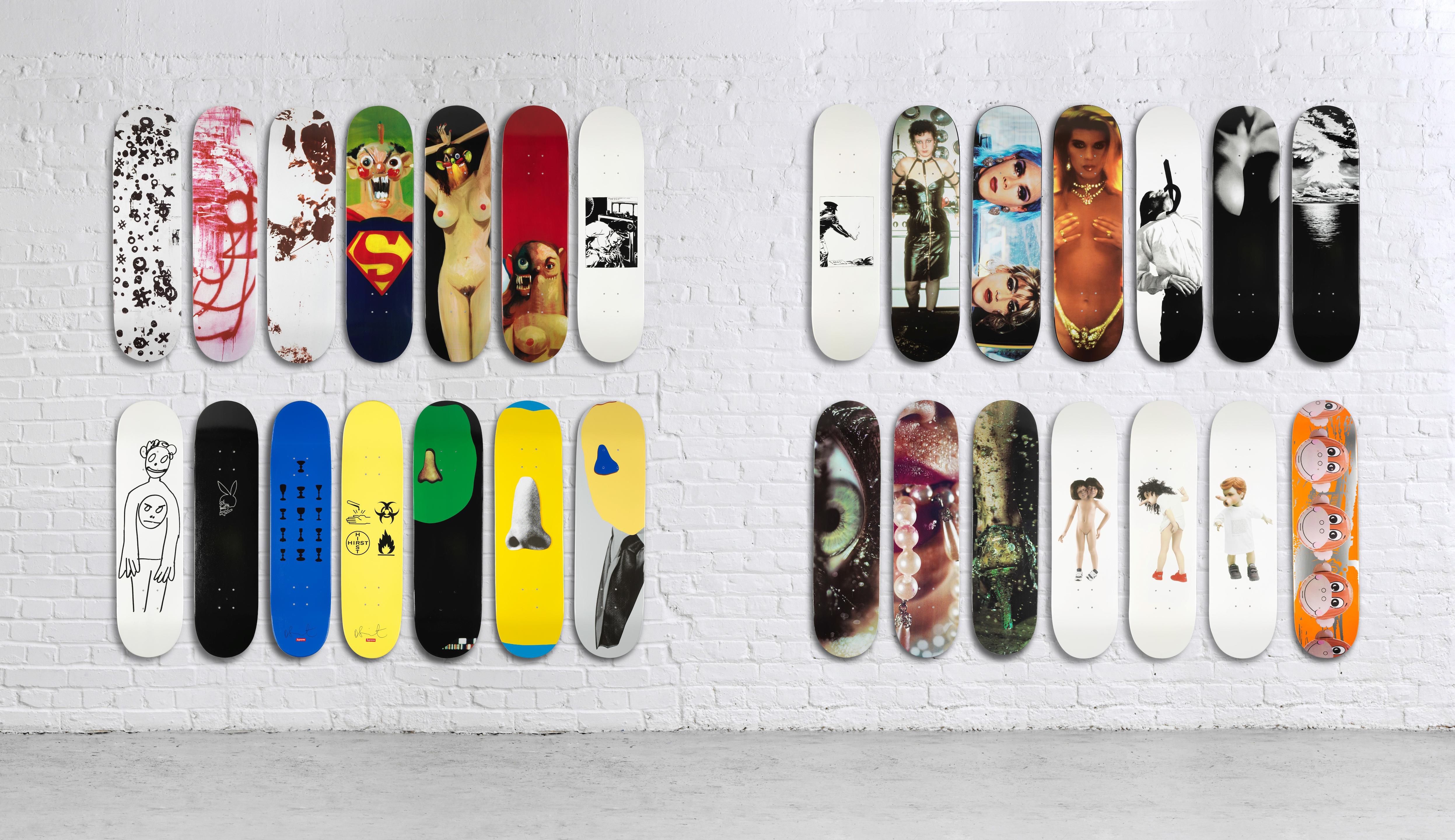 A Group of Supreme Skateboards, 20 Years of Supreme, 2018