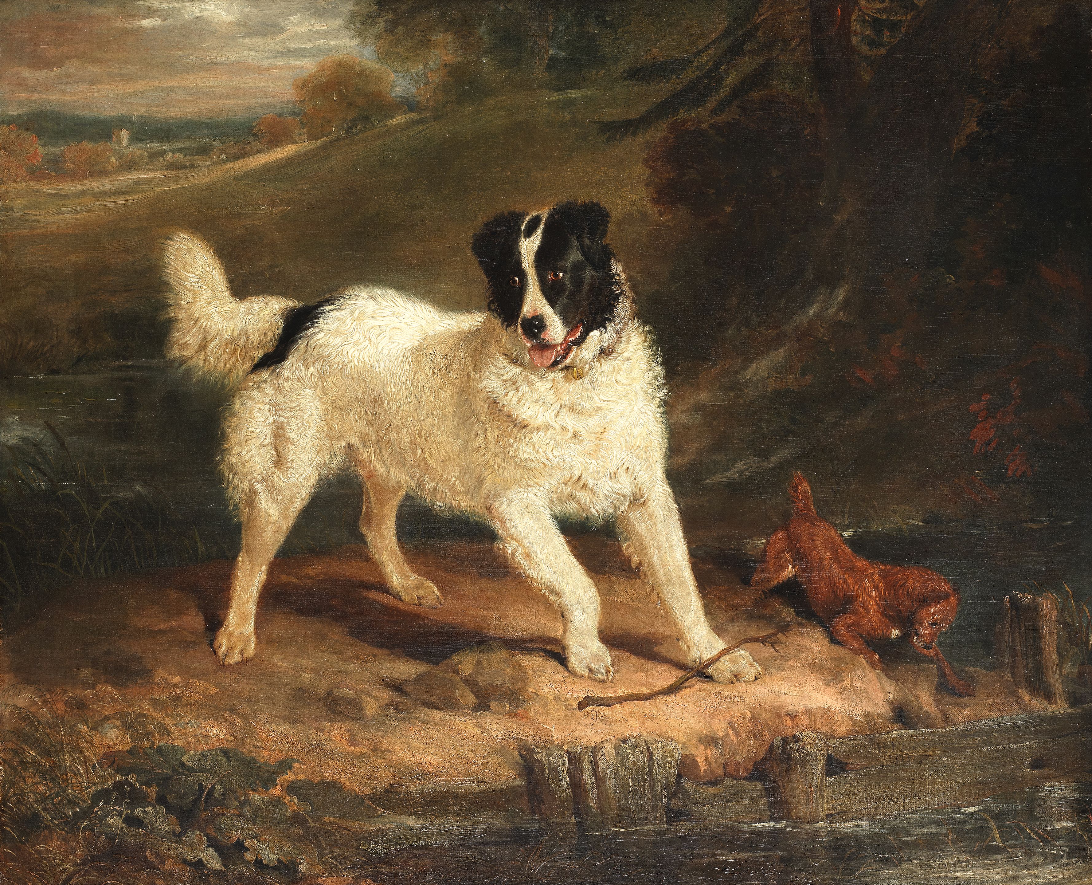 Newfoundland Dog Art Landseer Bonhams Sir Edwin Henry Landseer, RA