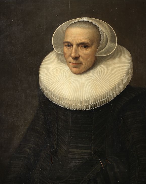 Bonhams : Dutch School, 17th Century Portrait of a lady, half-length ...