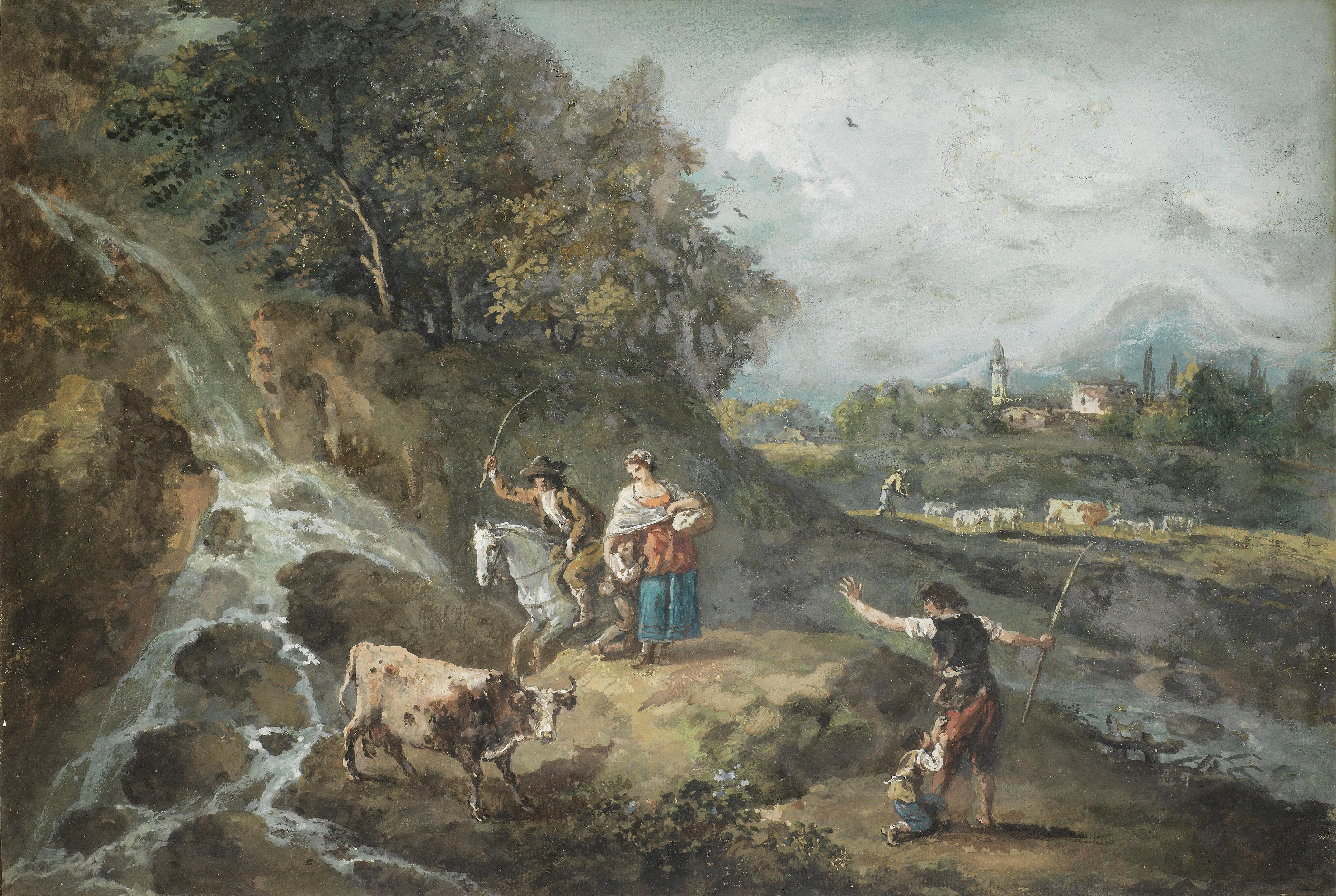 Пастораль отзывы. Франческо Дзуккарелли. Francesco Zuccarelli картины Landscape with Figures Pastoral. Аминта пастораль. Фотообои живопись пастораль.