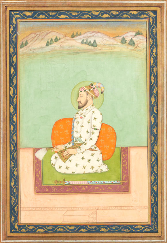 Bonhams Bahadur Shah Later The Emperor Shah Alam I Reg 1707 12 Seated On A Terrace