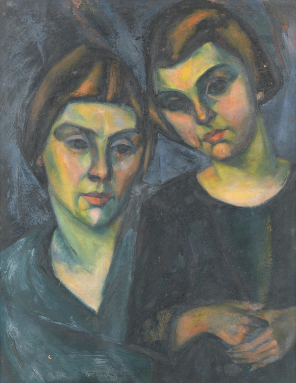 Bonhams : Armand Schönberger (Hungarian, 1885-1974) Study of two heads