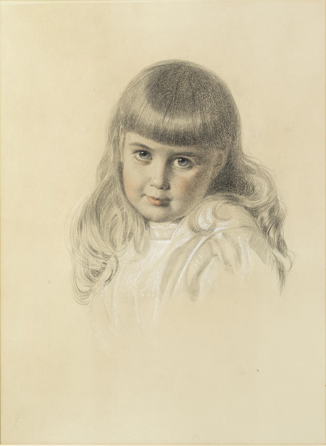 Anthony Frederick Augustus Sandys(British, 1829-1904)Portrait of a young girl