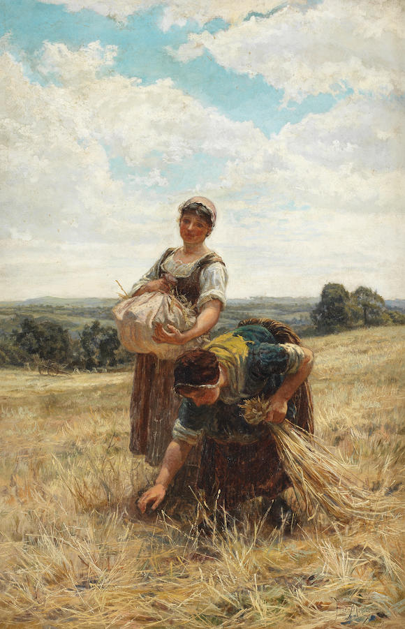 Bonhams : Frederick Morgan, ROI (British, 1847-1927) Gleaners